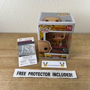 Saitama Funko Pop #719 Bait One Punch Man Anime COA Signed Autograph MINT
